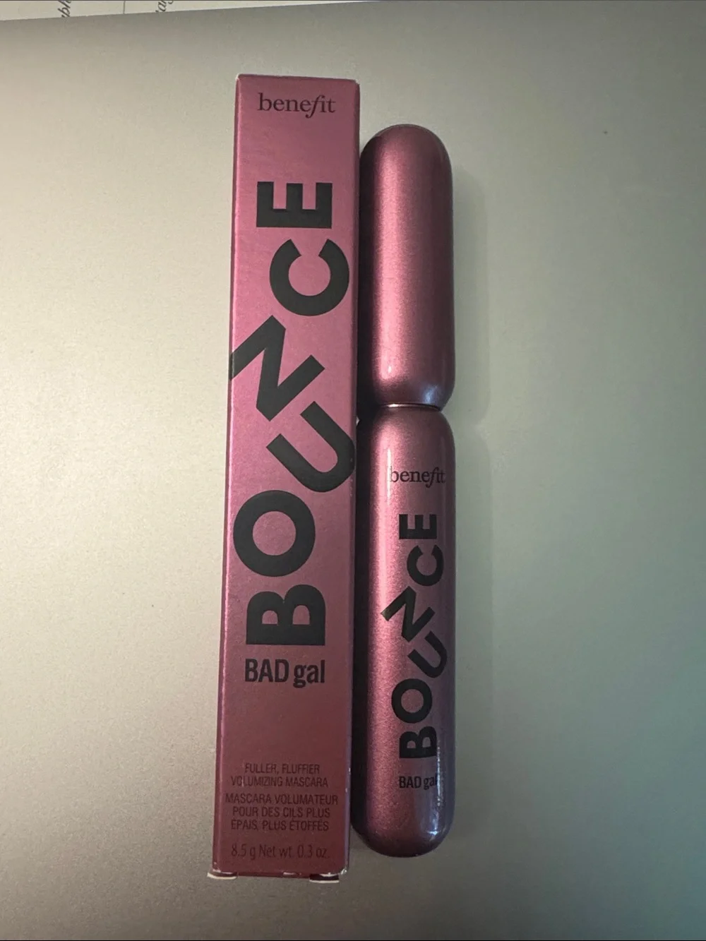 Benefit BADgal BOUCE Mascara — Metallic Pink Tube